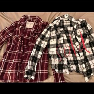 2 GARAGE BRAND FLANNELS